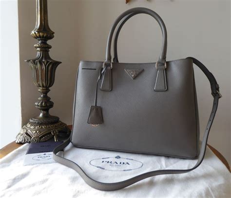 prada galleria saffiano grey|Prada saffiano lux tote small.